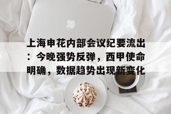 币游体育官网注册-上海申花内部会议纪要流出：今晚强势反弹，西甲使命明确，数据趋势出现新变化